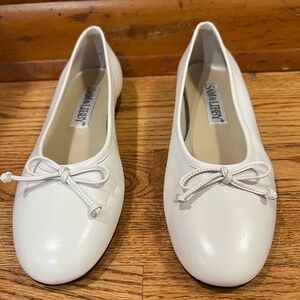 Sam & Libby White Leather Ballet Flats 7
